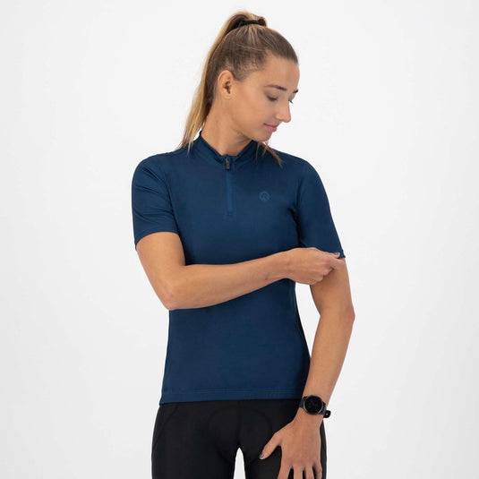 Rogelli core fietsshirt dames - korte mouwen - wielrenshirt - blauw - maat m