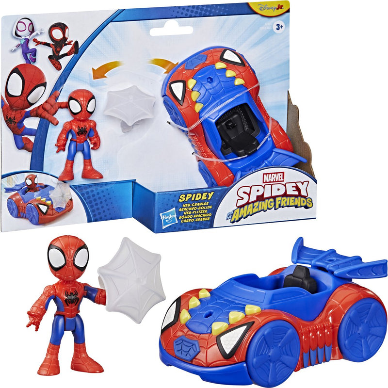 Chargez l'image dans la visionneuse de la galerie, Marvel spidey met spidey web crawler speelgoedauto
