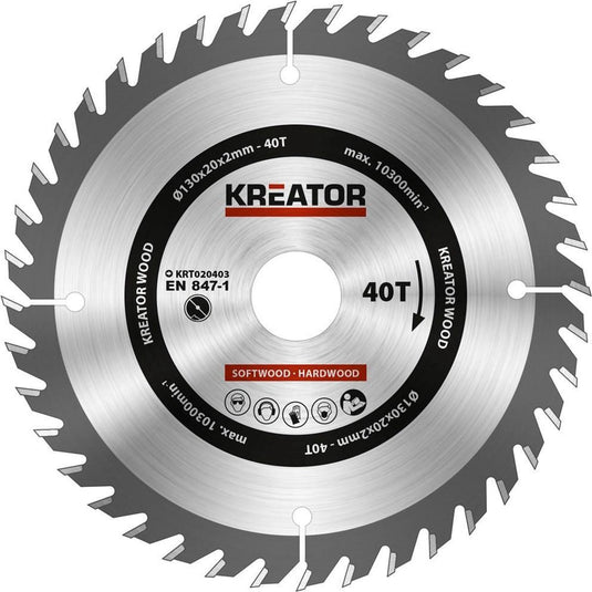 Kreator - krt020403 - cirkelzaagblad - 130mm40t