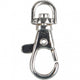 Creativ company creotime - hobbysieradensluiting - sleutelhanger - 40 mm - zilver - 15 stuks