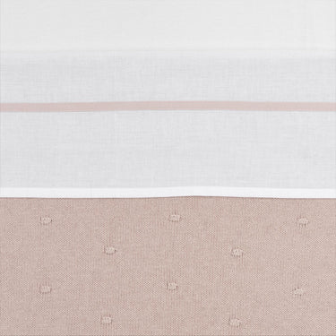 Meyco baby bies ledikant laken - soft pink - 100x150cm - 0.3 tog