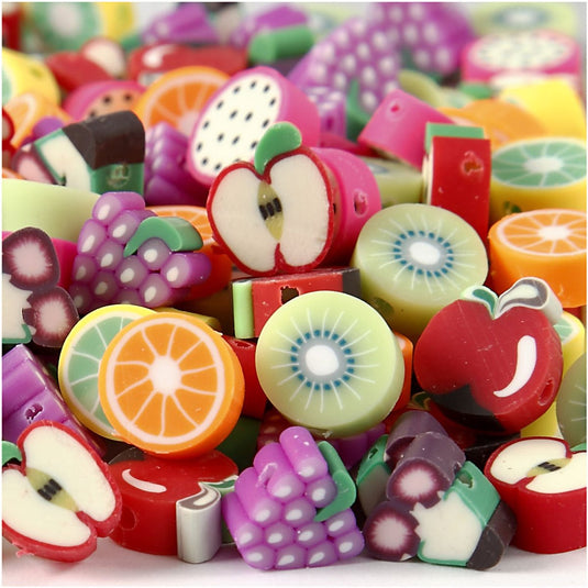 Creativ company klei kralen fruit 10 mm 200 stuks