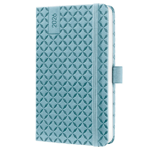 Sigel weekagenda flair 2026 - formaat a6 - sky blue - hardcover - si-j6112