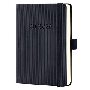 Sigel weekagenda conceptum formaat a6 jaartal 2025 2026 18 maanden zwart hardcover
