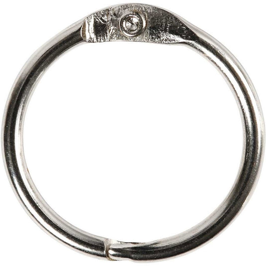 Creativ company cc boekbindersring 19 mm zilver 10 stuks