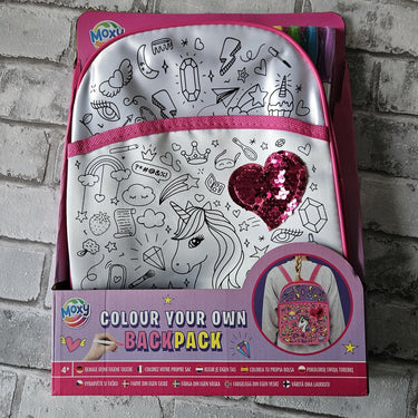 Creative craft group knutselset eenhoornrugtas ontwerpen voor kinderen.