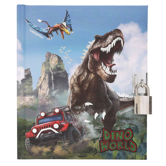 Topmodel dino world dagboek met slot