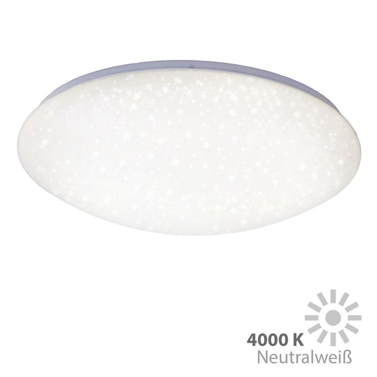 Briloner vipe - plafonnière - plafondlamp met sterdecor - led - 24 watt - 2.400 lumen - 4.000 kelvin - ø 49cm