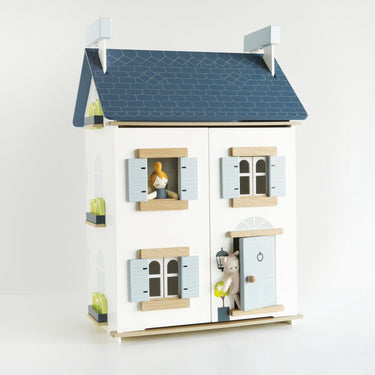 Le toy van poppenhuis sky - houten speelgoed met 3 verdiepingen