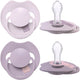 Difrax lovi fopspeen dynamisch - prime - 6 tot 18 maanden - lichtroze paars - 2 stuks