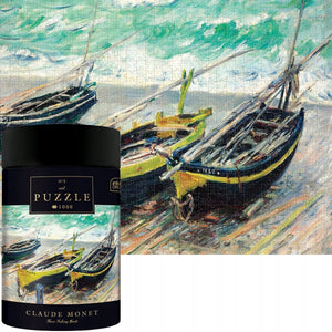 Geronimo games puzzle - 1000 stukjes - interdruk puzzel 1000 stukjes - monet: drie vissersboten -