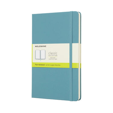 Moleskine classic notitieboek - large - hardcover - blanco - rif blauw