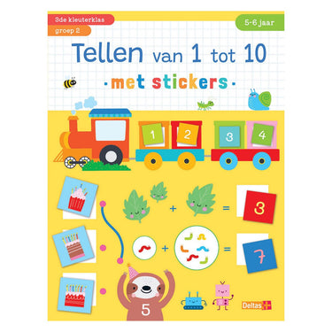 Deltas tellen van 1 tot 10 met stickers (5-6 j)
