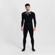 Rogelli core lange fietsbroek heren - zeem en bretels - zwart - xl