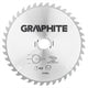 Graphite circelzaagblad voor hout 250mm, asgat 30mm, tanden 40, dikte 3,2, vulringen 16 20 25, tct