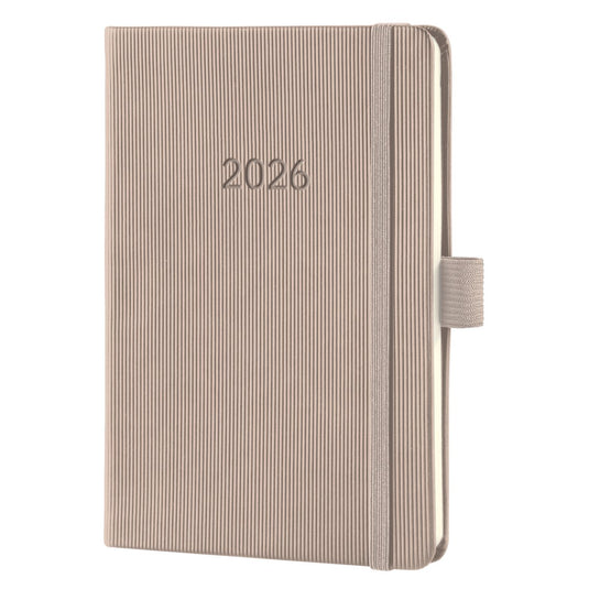 Sigel weekagenda 2026 conceptum - formaat a6 - taupe - hardcover - si-c2661