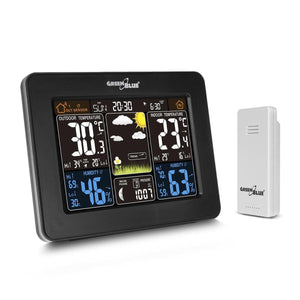 Greenblue weerstation dcf maanfase dcf alarm kleurenscherm gb523