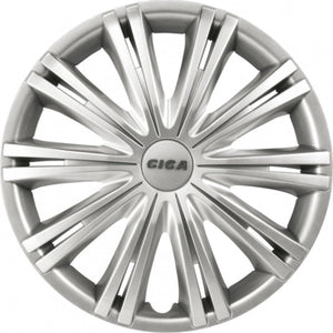 wieldoppen Giga 15 inch ABS zilver set van 4