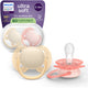 Philips avent ultra soft – superzachte siliconen fopspeen (0-6 mnd) – voor gevoelige huid – 2 stuks - scf091 38