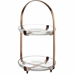 Leonardo cucina etagère 2delig koper