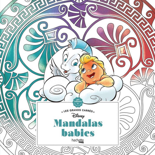 Hachette heroes disney les grands carrès disney mandalas babies - - kleurboek voor volwassenen