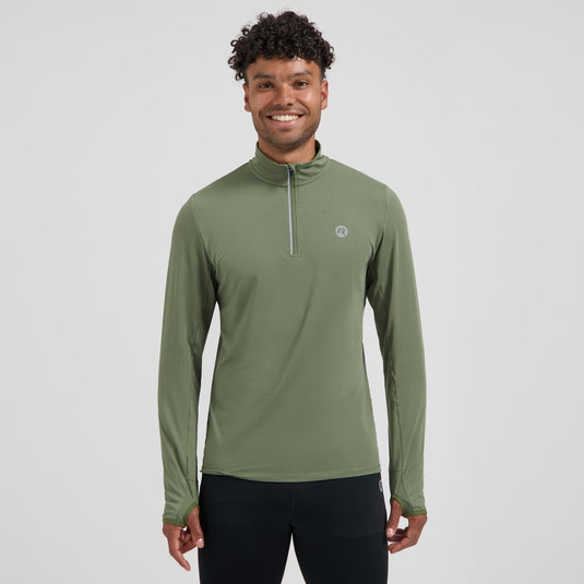 Rogelli core hardloopshirt heren - lange mouwen - groen - l