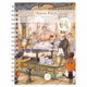 Comello bureau agenda - 2027 - anton pieck - poffertjes en wafelen - met spiraal - 17,6x23,8cm