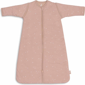 Jollein baby slaapzak winter met afritsbare mouw 90cm - twinkling wild rose - winterslaapzak