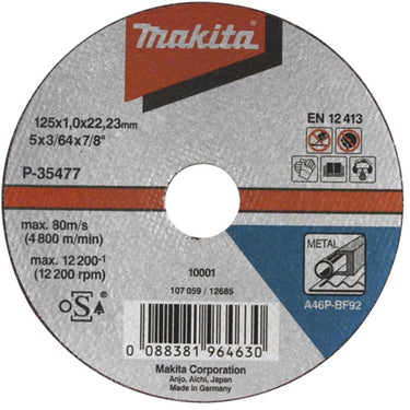 Makita accessoires doorslijpschijf 115x2,5mm metaal - a-85307 - a-85307
