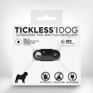 Tickless mini dog - black - anti teek - herlaadbaar