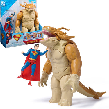 Dc comics , superman, superman vs. kaiju slime battle, actiefiguur met giantkids-speelset, superheldenspeelgoed
