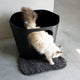 D d home i love happy cats - anneleen bru - dylan - metalen poepschep 13,5x13x5,7cm - 174080