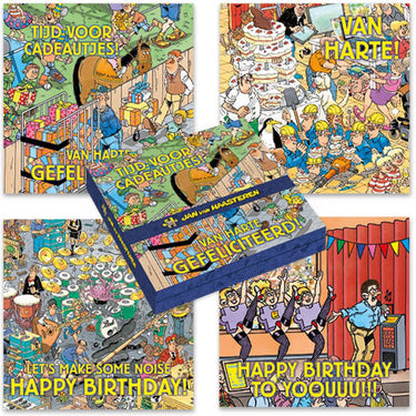 Jan van haasteren kaartenmapje - tijd voor cadeautjes
