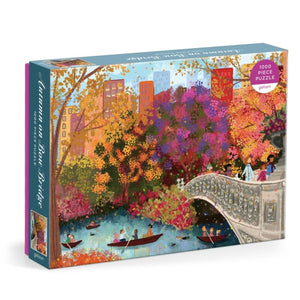 Joy laforme autumn on bow bridge 1000 piece puzzle