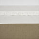 Meyco baby ruffle wieglaken - offwhite - 75x100cm - 0.3 tog