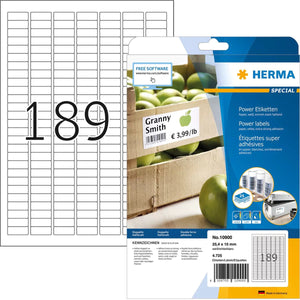 Herma 10900 a4 25,4x10 mm. powerhechting