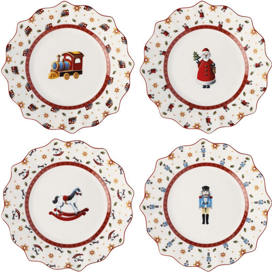 Merkloos sans marque villeroy boch toy's delight anniversary bord 24 cm 4 stuks