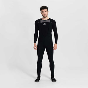 Rogelli core heren lange fietsbroek - zeem - bretels - zwart