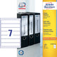 Avery ordnerrugetiketten, wit, 192,0 x 38,0 mm, permanent klevend