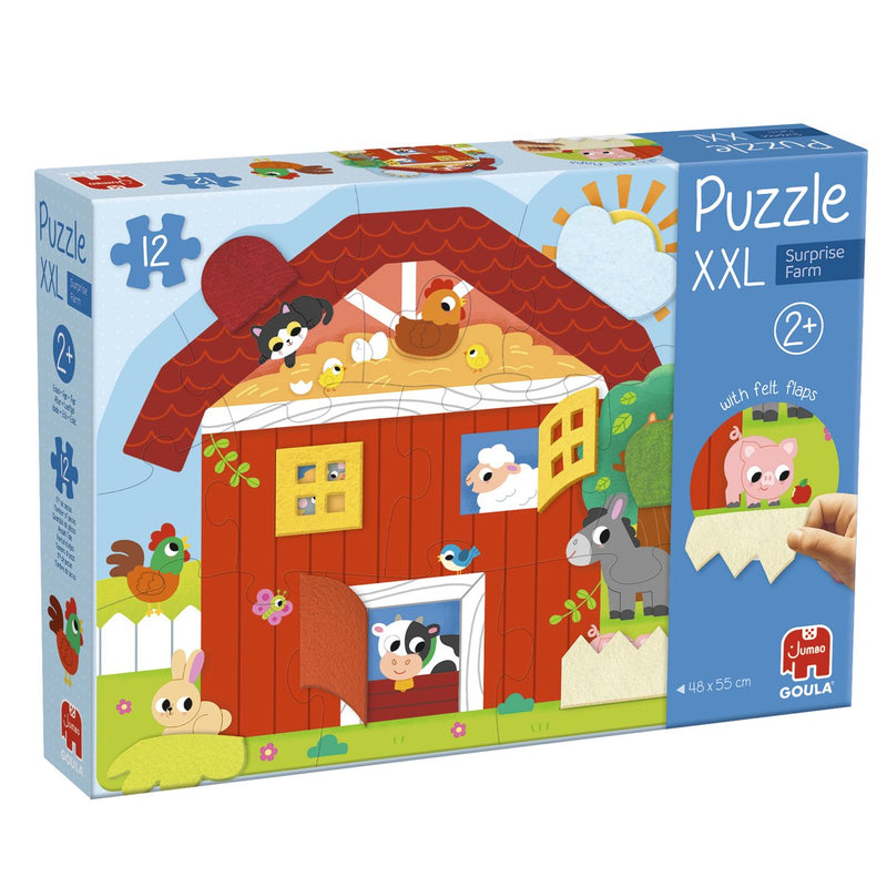Afbeelding laden in galerijviewer, Jumbo goula puzzel xxl surprise farm - 12st.
