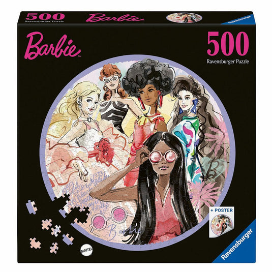 Ravensburger legpuzzel rond barbie, 500st.