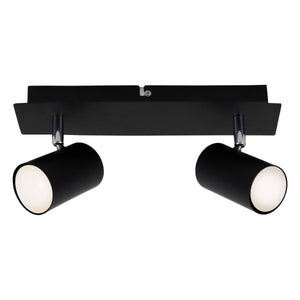 Briloner run - plafondspot - opbouwspots met 2-lichts - draaibaar - plafondlamp - gu10 - max. 40 watt - zwart