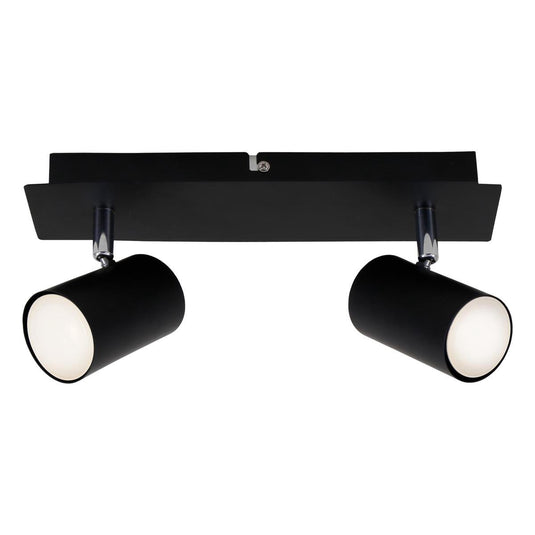 Briloner run - plafondspot - opbouwspots met 2-lichts - draaibaar - plafondlamp - gu10 - max. 40 watt - zwart