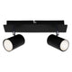 Briloner run - plafondspot - opbouwspots met 2-lichts - draaibaar - plafondlamp - gu10 - max. 40 watt - zwart