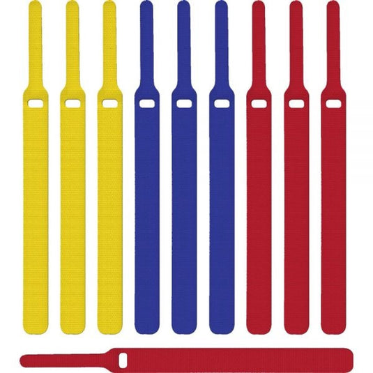 Ltc klittenband kabelbinders 170mm diverse kleuren (10 stuks)