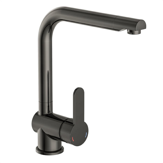Schütte rio design keukenkraan - mengkraan - hoge, draaibare uitloop - zijdelingse greep - gunmetal-look
