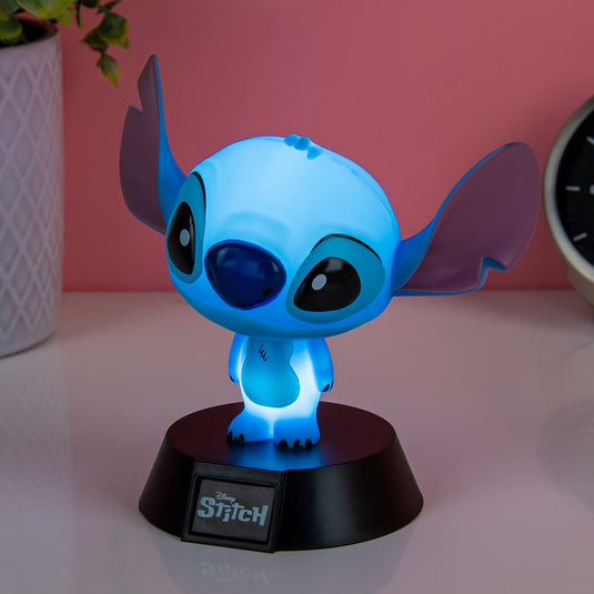Paladone products ltd disney, nachtlampje decoratief karakter stitch 11cm lichtgevend, bleu ciel