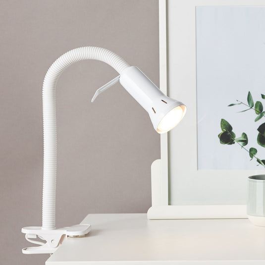 Brilliant - antony - klemlamp e14 - wit