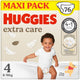 Huggies ® extra care baby luiers, maat 4 (8 tot 16 kg), 76 luiers met vochtindicator en disney designs, maxi pack