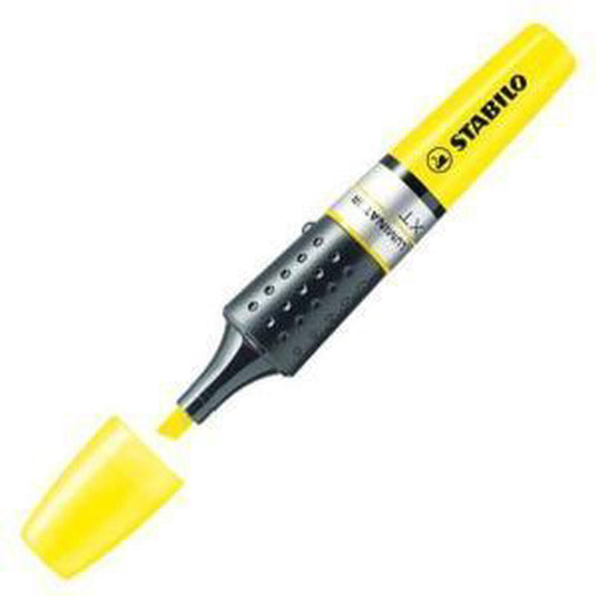 Stabilo luminator - markeerstift - extra grote inkttank - geel - per stuk